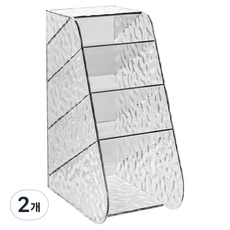 Lucy Market 壓克力桌面收納架 S 87 x 147 x 203 mm, 2個, 透明