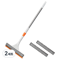 MONACO OLIVE 掃拖兩用矽膠掃把 雙效魔法掃帚 + 附贈清潔布2入組, 2套