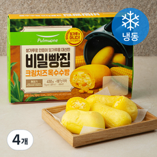 풀무원 비밀빵집 크림치즈 옥수수빵 (냉동), 75g, 6개입, 4개