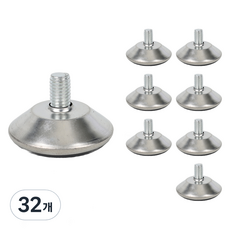 ALLGORR 螺絲家具調整腳 8mm, 32個