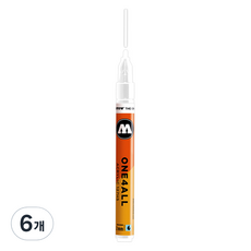 모로토우 원포올 아크릴 마카 2mm 127HS 160 signal white, 1색, 6개