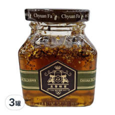 Chyuan Fa 泉發蜂蜜 桂花蜂蜜醬, 250g, 台灣產, 3罐