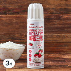 서울우유 바리스타즈 휘핑크림, 250g, 3개