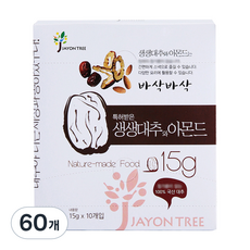 自然樹 生生紅棗與杏仁片, 15g, 60個