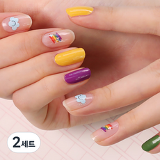 젤리넬리 젤네일 스티커, 화창한날, 2세트