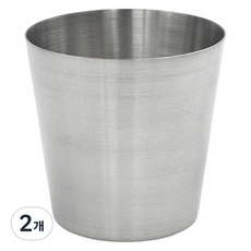 kitchen U 304不鏽鋼杯 素色 平面 230ml, 銀色, 2個