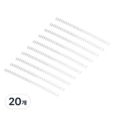 여신 편리한 제본용 스프링, 화이트, 20개, 12mm