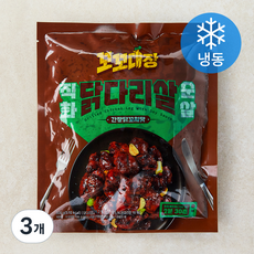 꼬꼬대장 직화 순살 닭다리살 간장닭꼬치맛 (냉동), 300g, 3개