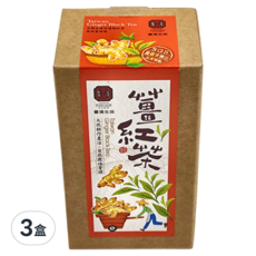 豐滿生技 台灣薑紅茶 天然耕作農法, 3.5g, 10包, 3盒
