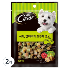 시저 강아지 간식, 혼합맛(사과/양배추/고구마), 100g, 2개