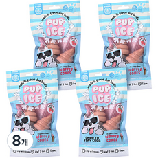 강아지 제로랩스 펍아이스 와플콘 간식, 스트로베리맛, 110g, 8개