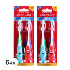 Brush Buddies Kids Brush 嬰兒牙刷 4 件套, 混色, 6套, 1組