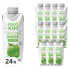 코코씸 100프로 퓨어 코코넛 워터, 330ml, 24개