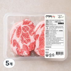 모아미트 캐나다산 보리먹인 암퇘지 통목살 에어프라이어용 (냉장), 600g, 5개