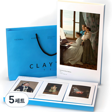 클레이튼티 빅토리아 차 선물세트 2호 + 쇼핑백, 얼그레이 5p + 페퍼민트 5p + 로즈플라워 5p, 5세트