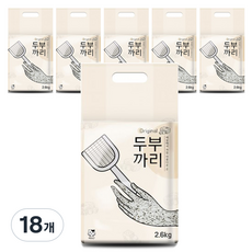 까리냥 두부까리 오리지날 고양이 모래, 2.6kg, 18개