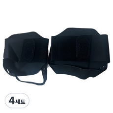 주몰리 벨크로 아치패드 L + R 세트 블랙, 4세트
