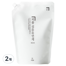 살림백서 섬유유연제 베베코튼향 리필, 2L, 2개