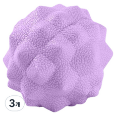 쏙쏙채움 시원한 심플 마사지볼 6.5cm, 3개, B타입 퍼플