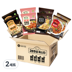 이가자연면 2분 완성 파스타 투움바 179.5g x 2p + 로제투움바 182g x 2p + 볼로냐 272.5g x 2p + 알리오올리오 192.5g x 2p 세트, 2세트