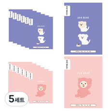 ARTMORE 小學英語寬格本 2款 14頁, 混合顏色, 5套