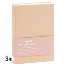 모모디 모먼트 레코드 메이드 컬러 필사노트, 썬샤인 피치, 3개