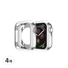 IAMPANDA Apple Watch TPU 全包覆保護殼, 銀色