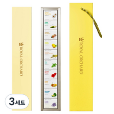 로얄오차드 버라이어티 차 티백 선물세트 + 쇼핑백, 티백 10종 + 쇼핑백, 3세트
