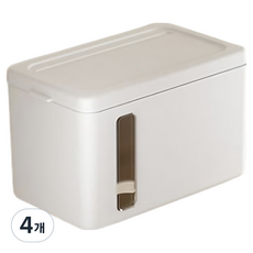 디블릭 무타공 핸드 페이퍼타올 디스펜서 케이스, 화이트, 4개
