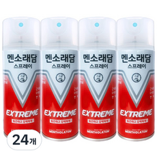 멘소래담 스프레이 파스 익스트림 에스 핫타입 180ml, 1개입, 24개