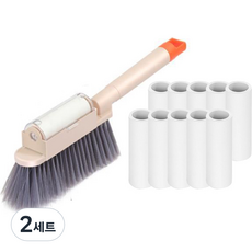 꼬까 먼지 제거 멀티 브러쉬 리필 크리너 10롤 세트, 베이지, 2세트