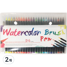 더조넷 軟式水彩毛筆 24色, 158 x 92 mm, 2個