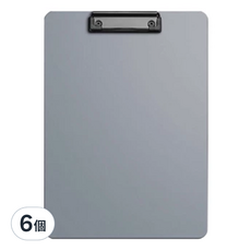 文件平板夾A4 31 x 22 x 0.25cm, 典雅灰, 6個