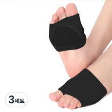 간지앳홈 발바닥 엄지 발가락 아치 풋 패드 03 블랙 XL 2p 세트, 3세트, 2개