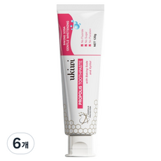 ukiwi 蜂膠小蘇打牙膏, 120g, 6個
