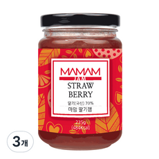 마맘 딸기잼, 235g, 3개
