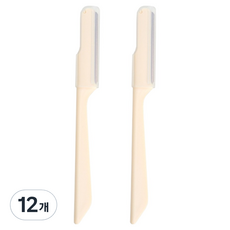 러비쉬 눈썹칼, 12개, 아이보리