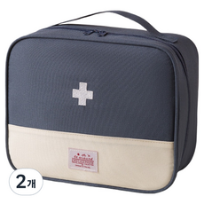 소담몰 응급 여행용 구급 파우치 네이비 XL 26 x 12 x 21 cm, 2개
