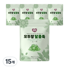또또맘 모두랑 과자, 쑥맛, 15개, 25g