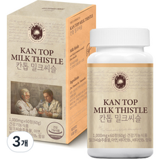 트루포뮬러 칸톱 밀크씨슬, 60정, 3개