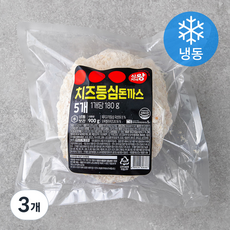 식자재왕 치즈 등심돈까스 (냉동), 900g, 3개