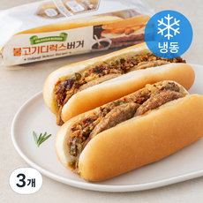 불고기 디럭스 버거 (냉동), 150g, 4개입, 3개