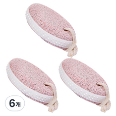 파라디 발 각질 제거 스톤 핑크, 1개입, 6개