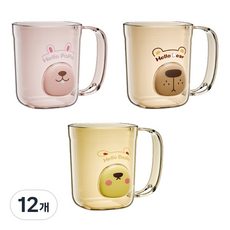 ABM 헬로 귀여운 입체 양치컵, 랜덤발송, 12개