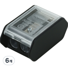 쿰 직경 8mm 연필전용 연필깎이 AS3, 블랙, 6개