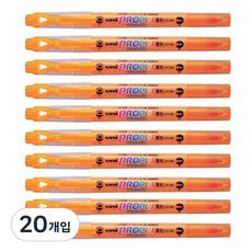 uni Mitsubishi Propus 一般螢光筆 PUS-102T, 橘色, 20入