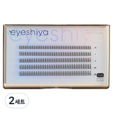 Aisiya 人造局部A型假睫毛 205p 套組, 2套, 混合色