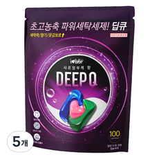 아이러브베베 딥큐 캡슐세제 샤르망부케향 1kg, 100개입, 5개