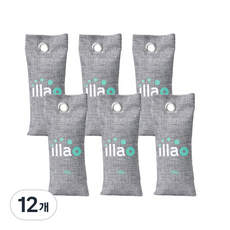 Illao 竹炭多用途除臭劑, 75g, 12個