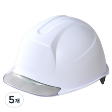 東明 建築工地 頭部保護 新盔型 透明窗 安全帽 白色 DMS-M-3001 AM-841, 5個